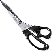 Canary Japanese Professional Sewing Tailor Shears Industrial Heavy Duty Dressmaker Scissors withLong High Carbon Stainless Steel Blade 9 inches Made in Japan Silver (S-245H)