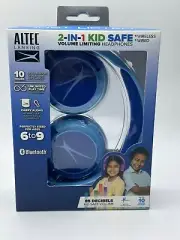 Altec Lansing 2-in-1 Kid Safe Wired & Wireless, Hero Blue