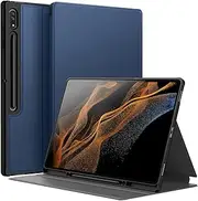 JETech Case for Samsung Galaxy Tab S8 Ultra 14.6-Inch 2022 with S Pen Holder, Slim Folio Stand Protective Tablet Cover, Multi-Angle Viewing (Navy)