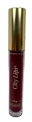 City Beauty City Lips Plumping Lip Gloss In Mulberry 0.16 Fl Oz NEW SEALED