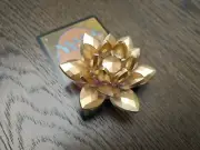 Gilded Lotus Paperweight Crystal Glass Figure MTG Magic EDH Commander Power