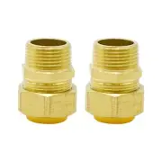 2-Pack NPT Brass Natural Gas Quick Connect Adapter Kit - 3/4'' Grill Propane ...