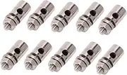 Pushrod Connector 10Pcs 2.1mm RC Plane Pushrod Connector Linkage Metal Quick Adjust Stopper for KT Fixed Wing Aircraft Fast Adjustable Pull Push Rod