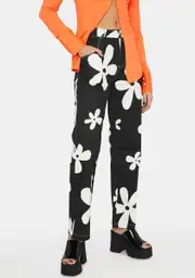 Mortal Natural Beauty Daisy Print Pants