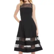 Aidan Mattox Black Mesh Dress NWT Size 4
