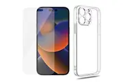 For Apple iPhone 14 PRO Clear Phone Case Cover and Soft Film Screen Protector