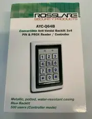 Rosslare AYC-Q64B. Anti Vandal Proximity Reader and Keypad brand new