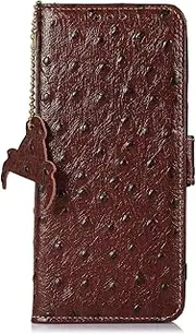 Case for Samsung Galaxy S23/S23 Plus/S23 Ultra, Genuine Leather Wallet Case with Card Holder and Foldable Stand, Shockproof Full Protective Cover