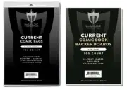 300 THICK Current /Modern Age Comic Book Poly Bags + Acid Free Boards Max Pro