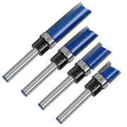 4Pcs Pattern Flush Trim Router Bit Set 1/4 inch Carbide Wood Router Bits