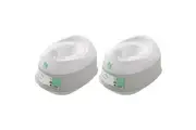 2x Ingenuity Ready Set Go Baby Toddler 35x31cm Plastic Potty Toilet Chair 18m+