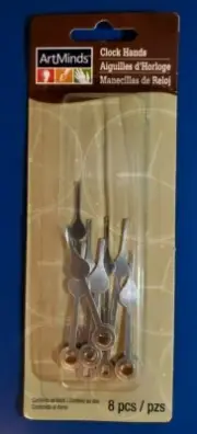 Brand New "Art Minds Clock Hands" 8 Pieces (4 Hour Hands & 4 Minute Hands)
