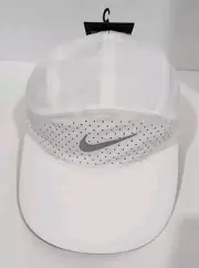 Nike Tailwind Dri-Fit Running/Tennis Cap White Women's NEW CI1695-100