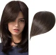 Shanon Thick Side Bangs: Real Human Hair Clip On Bangs - Swept & Fashion Extensions for Girls