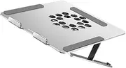OSALADI Aluminum Notebook Stand Cooling Pad 12cm Fan RGB Led Laptop Stand Height Adjustment Heat Release