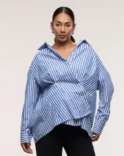 Alora Oversized Wrap Shirt
