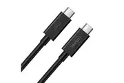 Cruxtec 2m USB-C to USB-C Cable 100W For Syncing Charging 10Gpbs 4K 60Hz Black