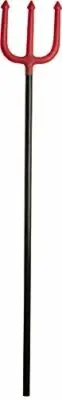 Smiffys 48227 Devil Trident, Red Black, One Size