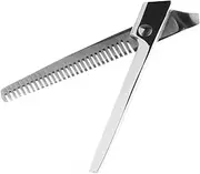 Healeved 1Pair Professional Hair Cutting Scissors Set Blue Barber Shears with Teeth and Straight Scissors for Salon and Home Hair Styling Use