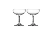 2pc Tempa Quinn 220ml Cocktail Coupe Glass Sparkling Wine Glassware Cup Clear