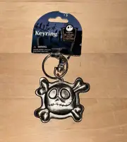 New Nightmare Before Christmas Jack Skellington Skull & Crossbones Key Chain