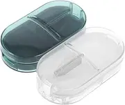 KOMBIUDA Multi-functional Medicine Cutter Splitter for Small Cut Tool Medicine Storage Case Tablets Slicer Tool for Seniors