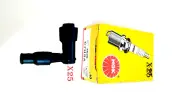 SHOP SET OF 25 SPARK PLUG + CAPS KAWASAKI KLX140L BIKE YOUTH SPARKPLUG NE C7HSA