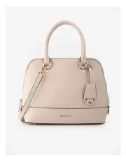 [Madison Accessories] Grace Medium Dome Satchel Bag in Beige