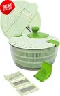 Salad Spinner & Mandoline Slicer, 2-in-1, 5 Blades, Large, BPA-Free
