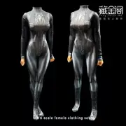 1:6 Spider Black Jumpsuit Elastic Bodysuit Clothes Fit 12inch PH TBL Figure Body