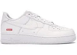 Supreme x Nike Air Force 1 Low 白色低幫休閒百搭板鞋公司級