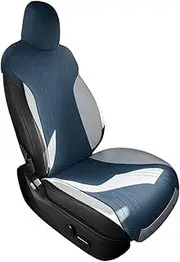 Car Seat Covers car seat Protector Suede Leather Seat Cushion for Tesla Model Y Model 3 Breathable Seat Cover Protection Pad Accessories(Front seat-BL-1seat)