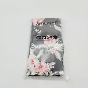 Jan Calm Note 10 Plus Wallet Case Black Flower