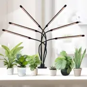 Clip-on Gooseneck LED Grow Light 5000K 3743 lumen High PPF for Herbs, 6 Heads