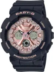 CASIO BABY-G BA-130-1A4JF Metallic Face Analog Digital Women`s Watch BA-130-1A