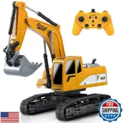 FUYLE Remote Control Excavator Toys, 1: 24 Engineering Digger Truck for Boys