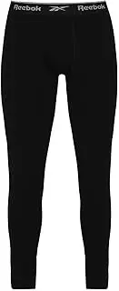 [Reebok] Johny Men's Base Layer Thermal Underwear with Waistband, Long Underpants, Cotton Stretch