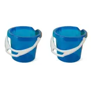 2PK Dantoy Classic Transparent 1.2L Bucket w/ Lip Sandpit Toys Kids Assorted 2y+