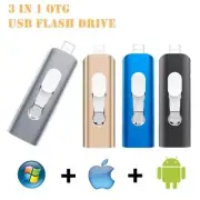 USB 3.0 Flash Drive Memory Photo Stick for iPhone Android iPad 2TB/1TB 512/256GB