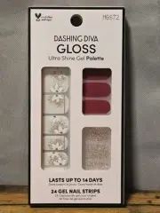 NEW IN BOX Dashing Diva Gloss 24 Gel Nail Strips MGS72 HONEYSUCKLE DELIGHT