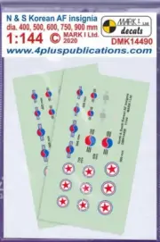 Mark I Decals 1/144 Korean AF Insignia Flags Waterslide DMK14490