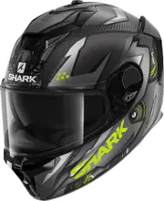Shark Spartan GT Carbon Urikan Mat Helmet, carbon-yellow, Size XS for Men Carbon Yellow