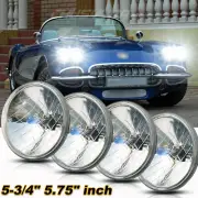 DOT 5 3/4" 5.75" Halogen Headlights Hi/Lo Beam for Chevrolet Corvette C1 C2 C3 (for: Chevrolet)