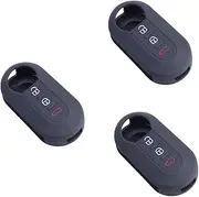 Vaguelly 3pcs 3 Car Key Holder Keychain Key Holder for Car Remote Key Cover Car Key Case Cover Silicone Key Cover for Accessories for 500 Hollow Section Key Set