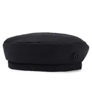 [Maison Michel Kids] Maison Michel Kids New Billy wool beret Inch 19.7 blue