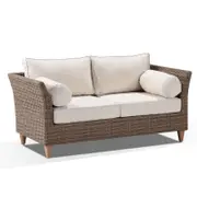 Carolina 2 Seater Outdoor Wicker Lounge - Harper