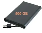 External Hard Disk Drive 500GB mobile Pocket Portable