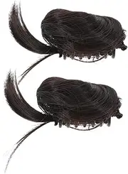 Ipetboom 2pcs Messy Hair Bun Extensions for Women Curly Fake Hair Bun Clips Easy Styling Volume Increase Multiple Shades