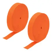 2pcs Elastic Bands for Sewing 0.8" 10 Yards Orange Knit Elastic Spool