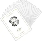A4 Paper Rigid Print Protectors 15pcs Clear Hard 8.3 x 11.7 inch,